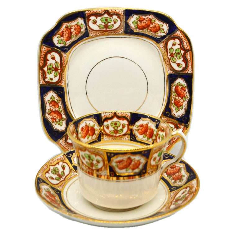 Antique Redi & Co Roslyn Imari China 2682 Teacup Saucer and Side Plate Trio