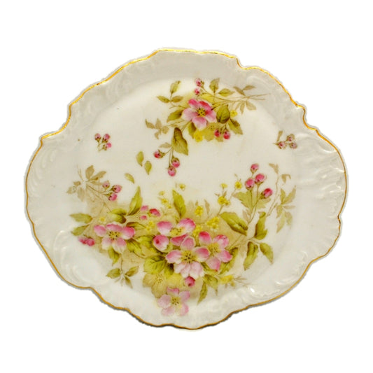 Antique Porcelain Floral China Serving Plate