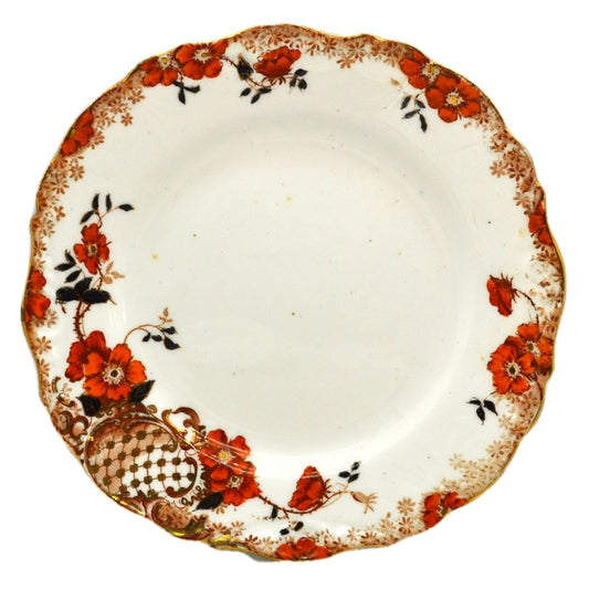 Antique Floral Porecelain China Side Plates 1894