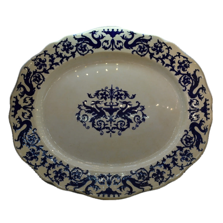 John Ridgway & Co Medusa China Grand Platter 1841-1855
