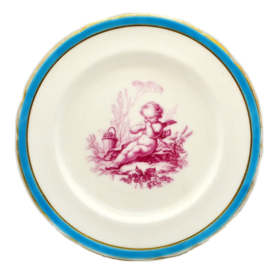 Antique Minton China Cherub Dinner Plate 1858