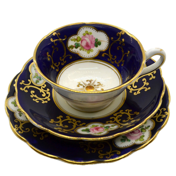 Fine Antique Bone China Tea Cup Saucer & Side Plate c1860-1900