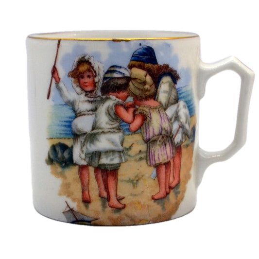 Antique Porcelain China Seaside Souvenir Mug