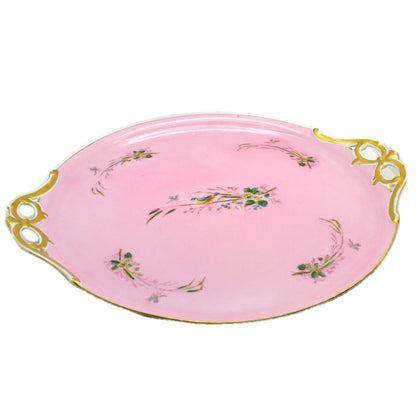 Antique Hand-Painted Biedermeier Porcelain Tray 