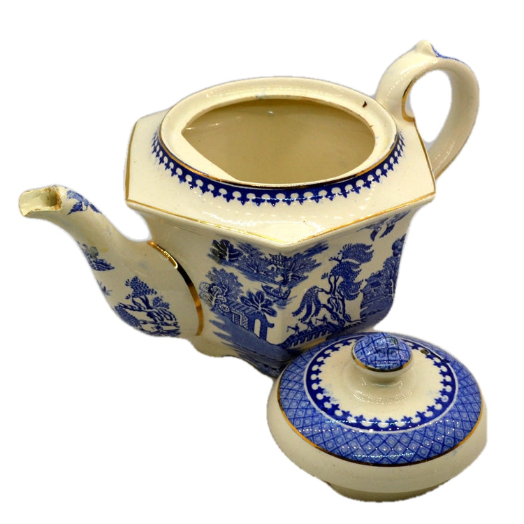 James Sadler Blue and White  Willow Teapot