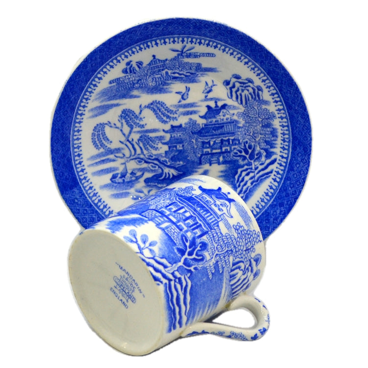 Antique Copeland Spode Blue and White china Mandarin cups