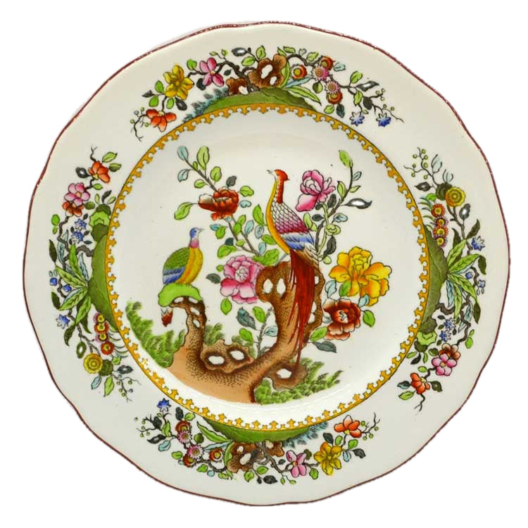 copeland spode pheasanr plate 2/5660 dated 1911
