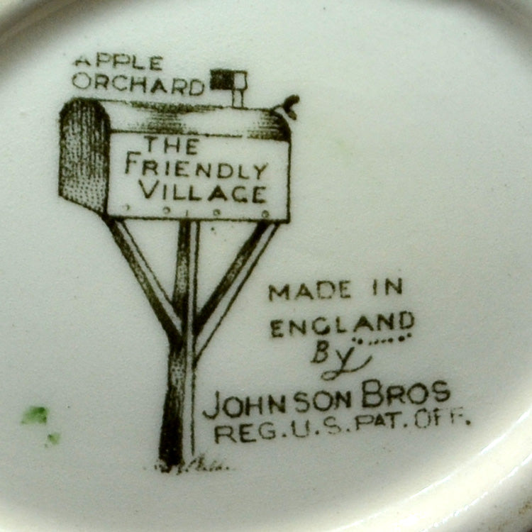 Johnson Brothers China The Friendly Village Aplle Orchard Gravy Boat