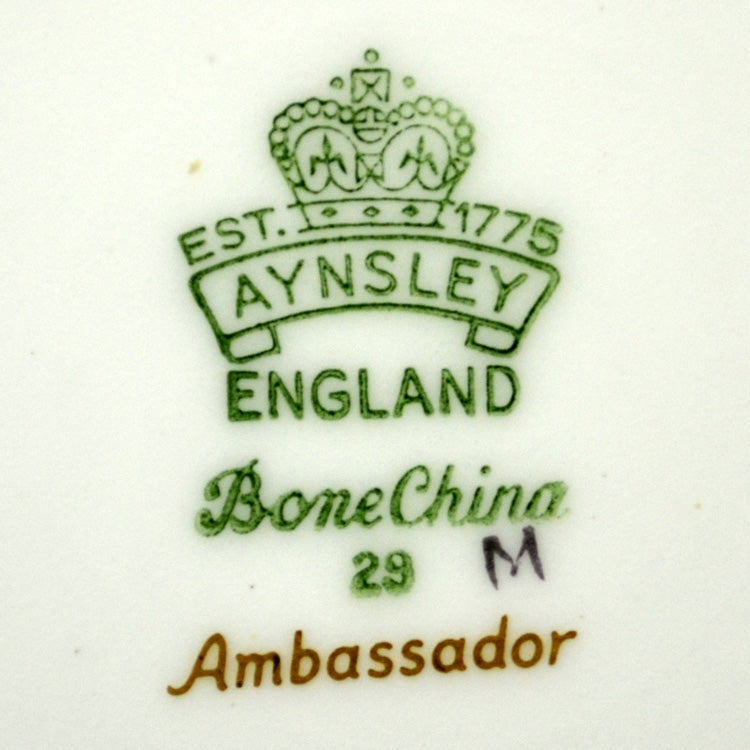 Aynsley Bone China Ambassador Maroon Side Plate