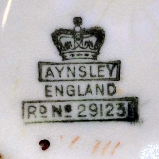 1891-1910 aynsley cup china mark