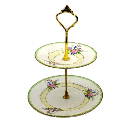 Aynsley Floral China pattern 3793 Cake Stand c1930