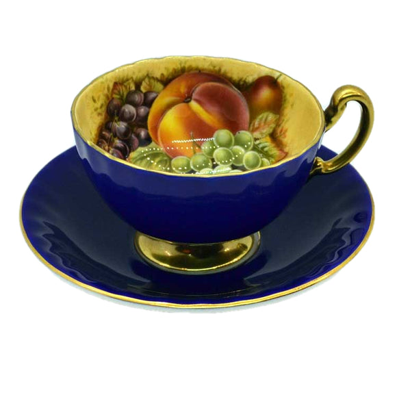 Aynsley China Orchard Collectors Tea Cup and Saucer Vintage Farmhouse