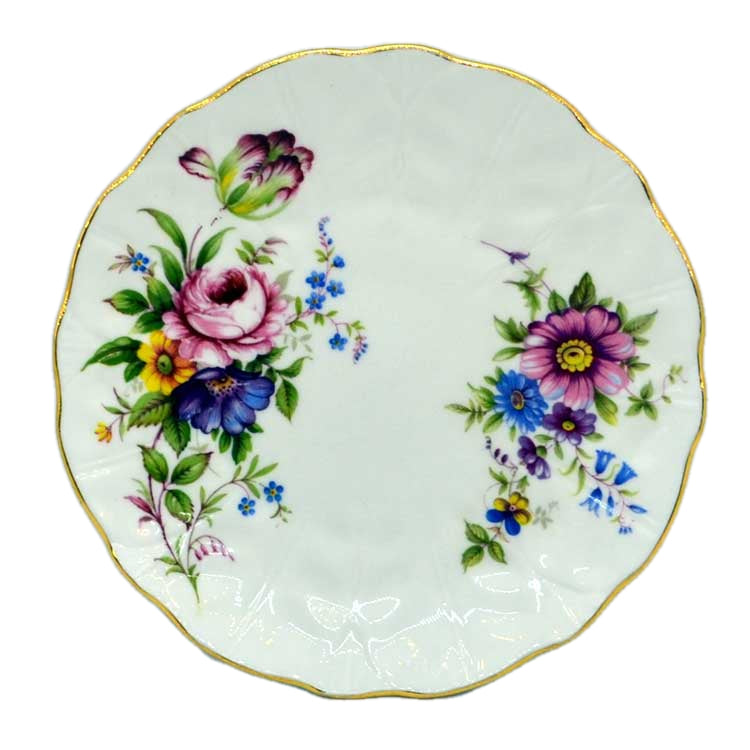 Aynsley hand painted floral china side plates