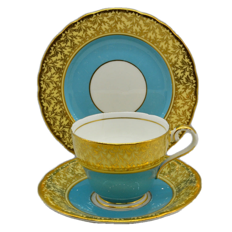 Aynsley China Turquoise 163 Teacup 