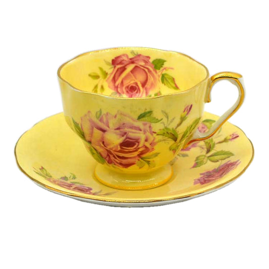 1950's Aynsley china floral tea cup