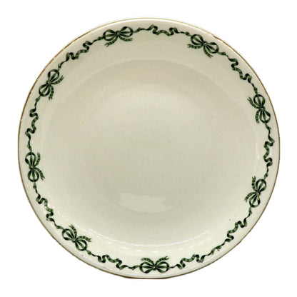 Antique Aynsley China Green Ribbon Cake Plate