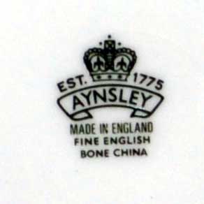 Aynsley china factory stamp