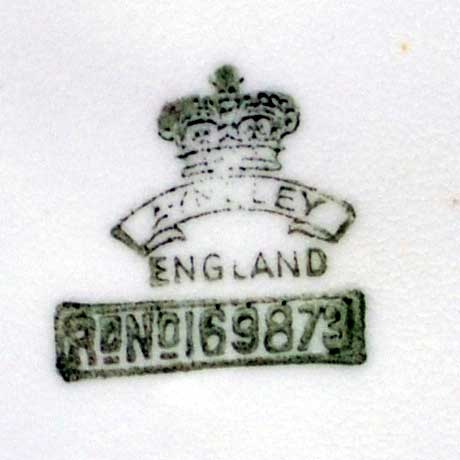 Aynsley back stamp pattern Rd No 169873