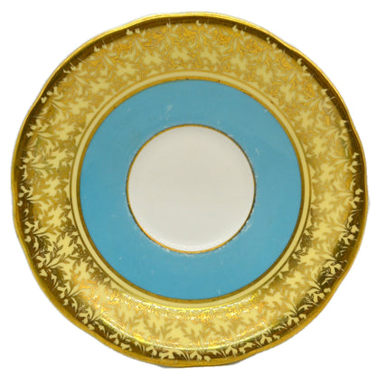 Aynsley China Turquoise 163  Saucer 