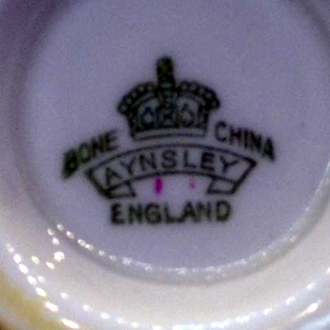aynsley crown china mark 1941-1960