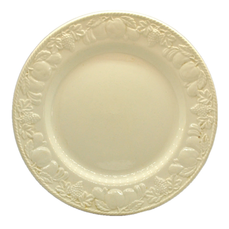 Barratts China Cream Embossed Fruits Dinner Plate