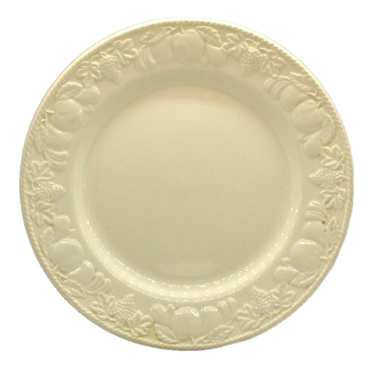 Barratts China Cream Embossed Fruits Dinner Plate