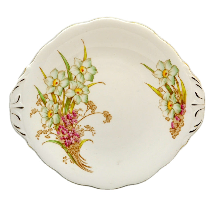 Shore and Coggins Ltd Bell China Spring Bouquet Cake Plate 1936