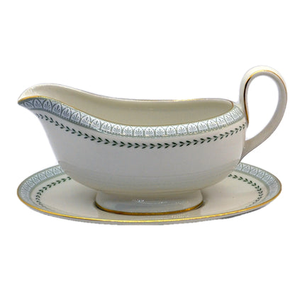 Royal Doulton Berkshire TC1021 China Gravy Boat Set