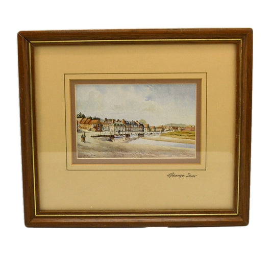 George Sear framed print of Blakeney Quay