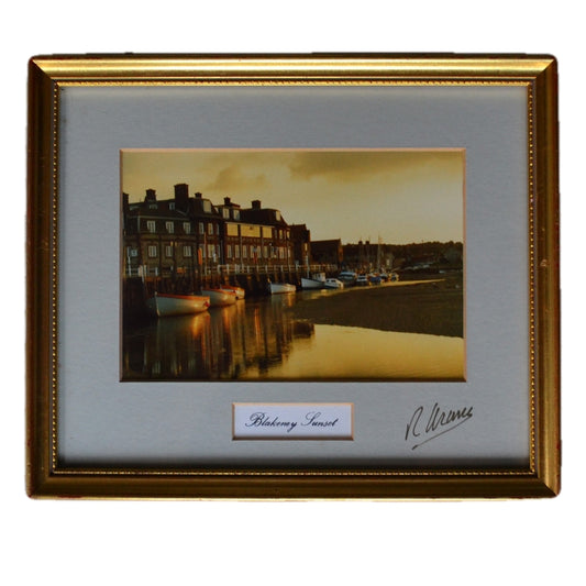 Framed Blakeney Quay Sunset Photograph