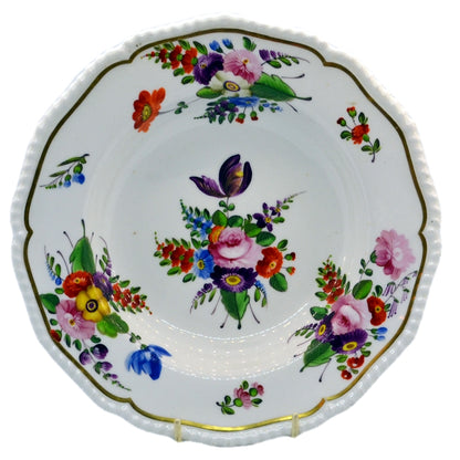 Antique hand painted derby china bowl