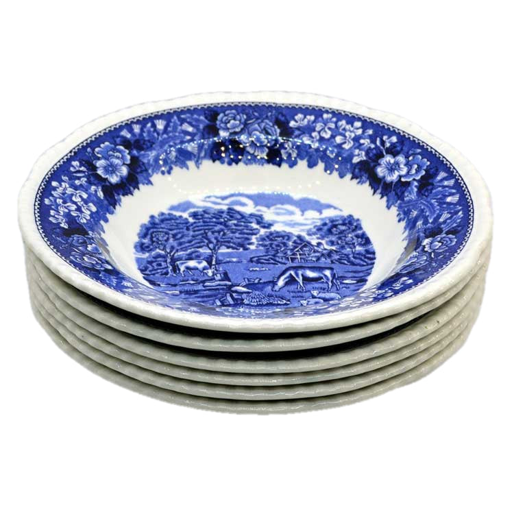 adams english scenic cereal bowls
