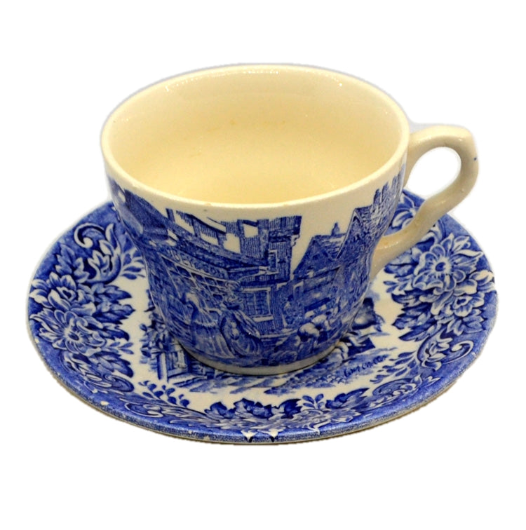 English Ironstone Blue and White China Teacup