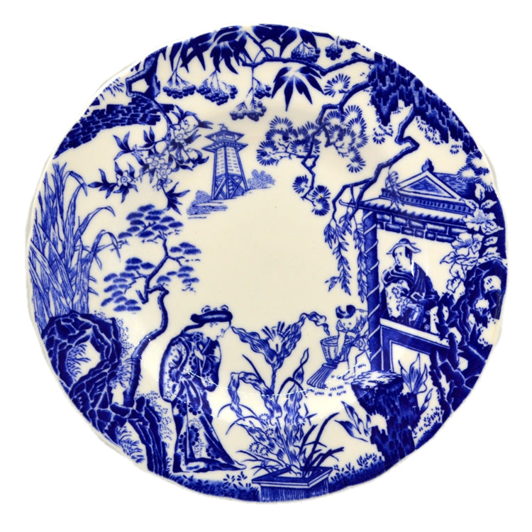 Royal Crown Derby Mikado Blue and White China Dessert Plate