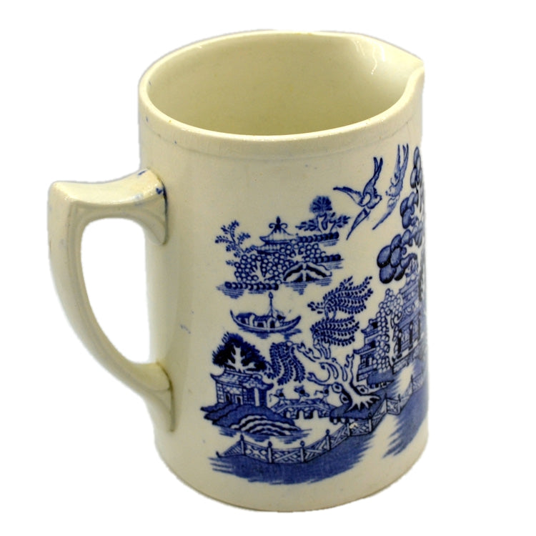 Blue and White China Willow Pattern Large Jug