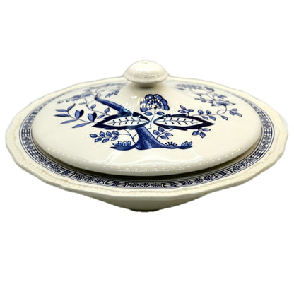 Kensington Ironstone Blue and White Onion China serving Bowl