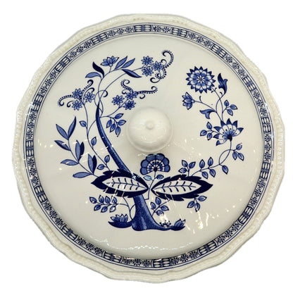 Kensington Ironstone Blue and White Onion China serving Bowl