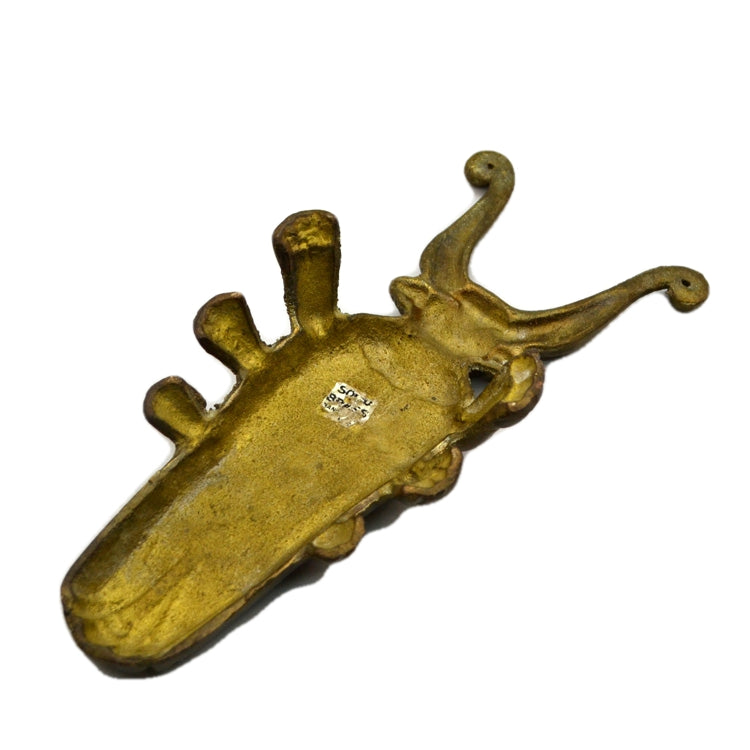 Vintage Brass Beetle Boot Jack