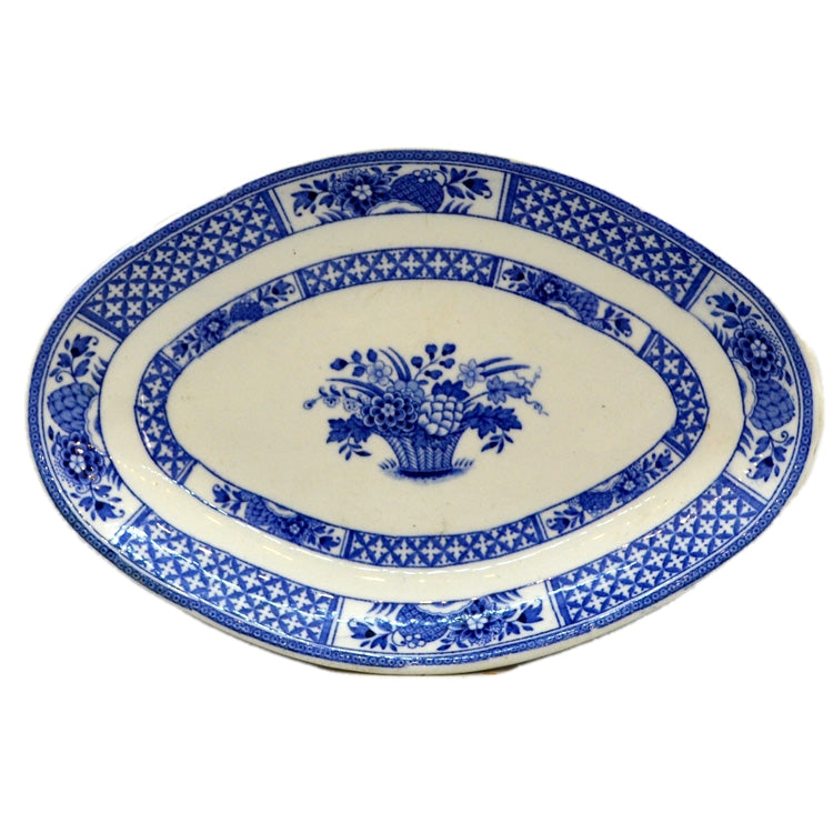 Booths Silicon China Nankin Blue and White China Dish