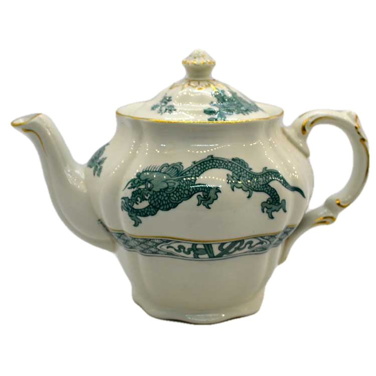 Booths silicon china turquoise dragon tea pot