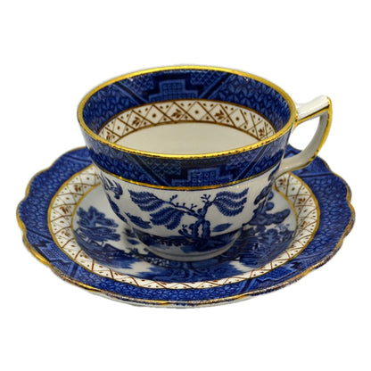 Booths Real Old Willow China Teacup and Saucer 1912 - 1930 Blue and White China