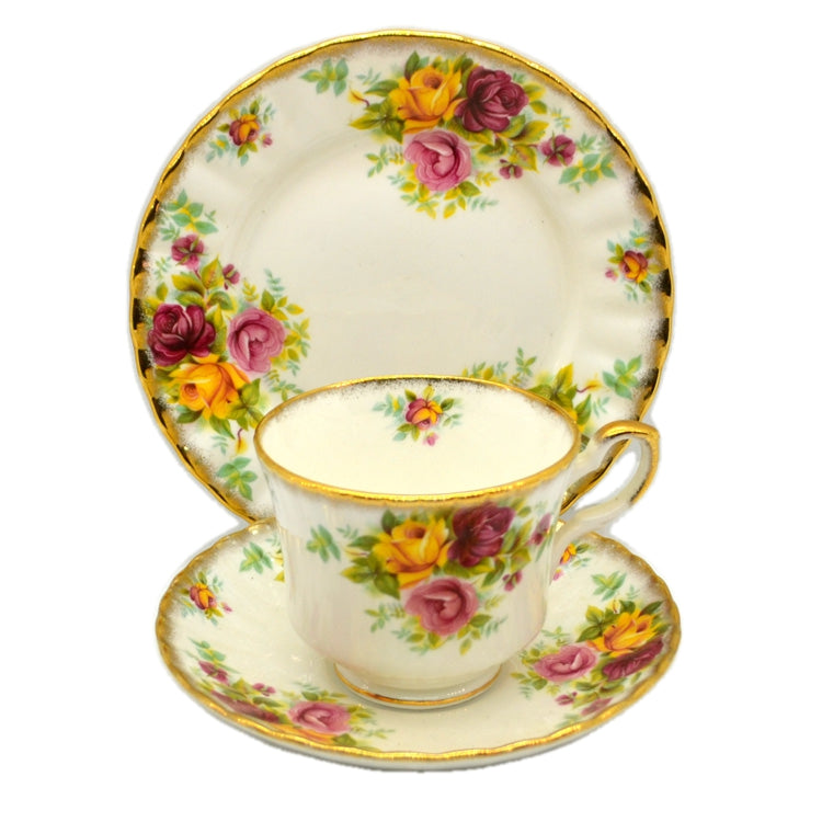 Royal Stafford China Bouquet Teacup Saucer & Side Plate