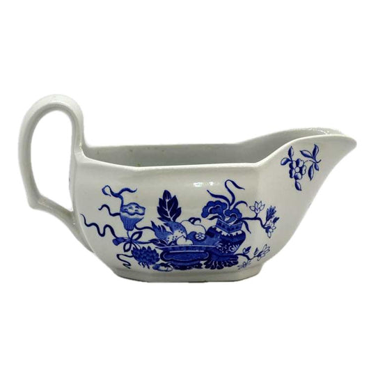 copeland spode blue powpot gravy jug