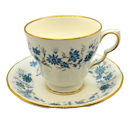 Colclough Braganza 8454 China D Sahpe Teacup and Saucer