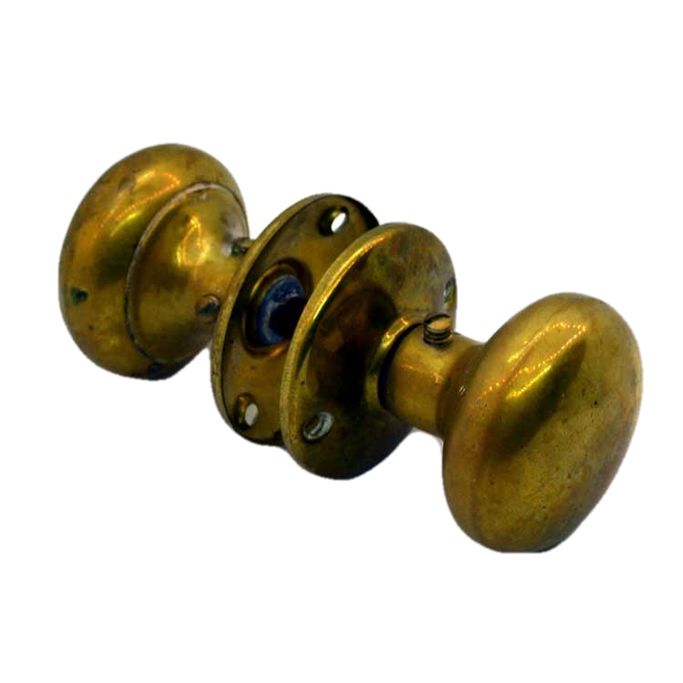 Genuine Antique Brass Door Knobs set