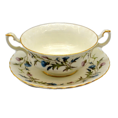 Royal Albert China Brigadoon Soup Cup and Saucer