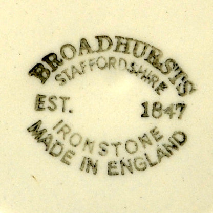 Broadhurst Ironstone blue and white China marks