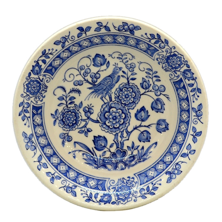 Broadhurst Ironstone blue and white China Asiatic Bird Cereal Bowl