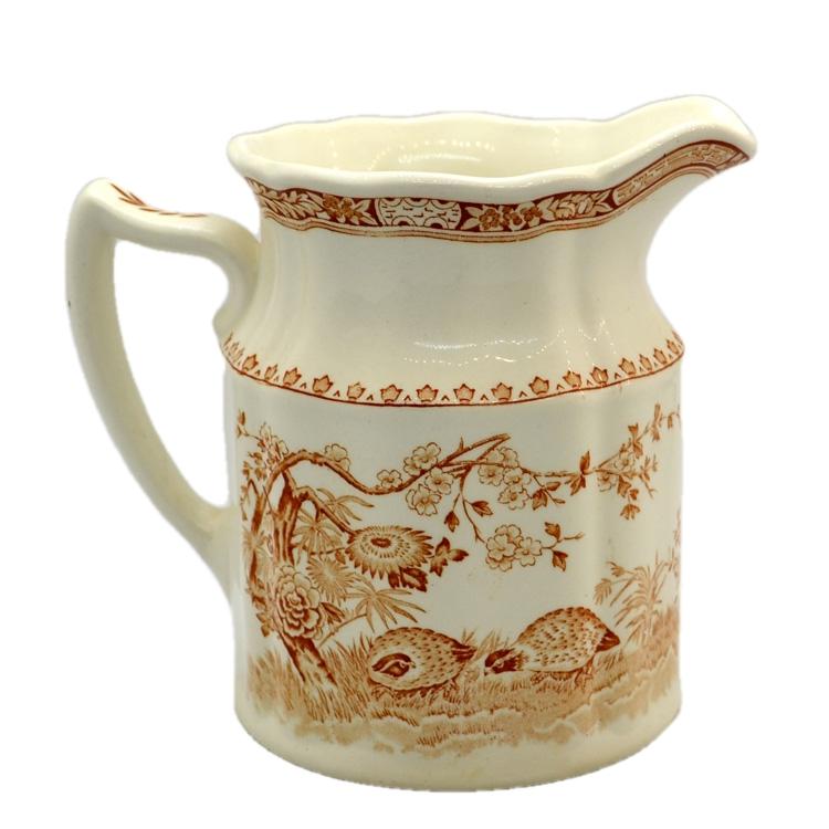 Furnivals Quail Brown & White China Jug Rd 684771