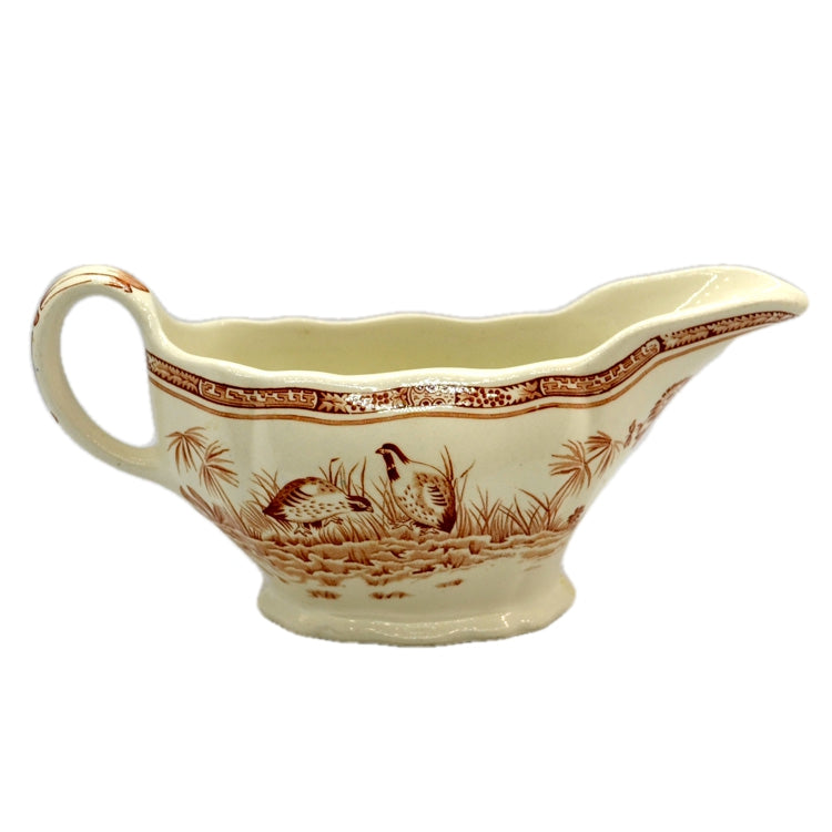 Furnivals Quail Brown & White China Gravy Jug Rd 684771